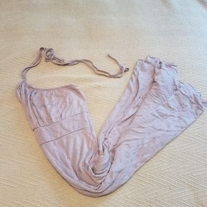 Flowy Halter dress, dusty purple, super soft!